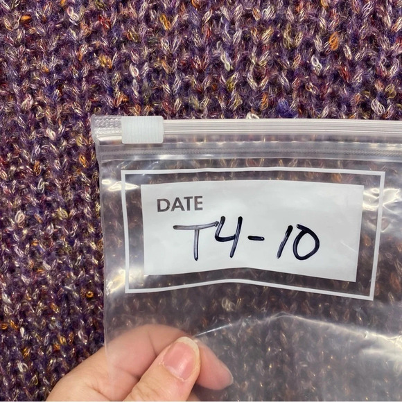 Maurices Knit Sweater XXL Purple Metallic Sparkle Thread - Picture 8 of 8